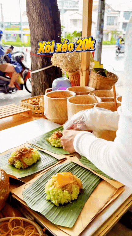 Quầy xôi xéo lá dứa nổi như cồn ở Cần Thơ: Chỉ 15k mà vừa ngon vừa chắc bụng, còn được xem cô chủ "múa tay" cực điệu nghệ!- Ảnh 14. Quầy xôi xéo lá dứa nổi như cồn ở Cần Thơ: Chỉ 15k mà vừa ngon vừa chắc bụng, còn được xem cô chủ "múa tay" cực điệu nghệ!- Ảnh 14.