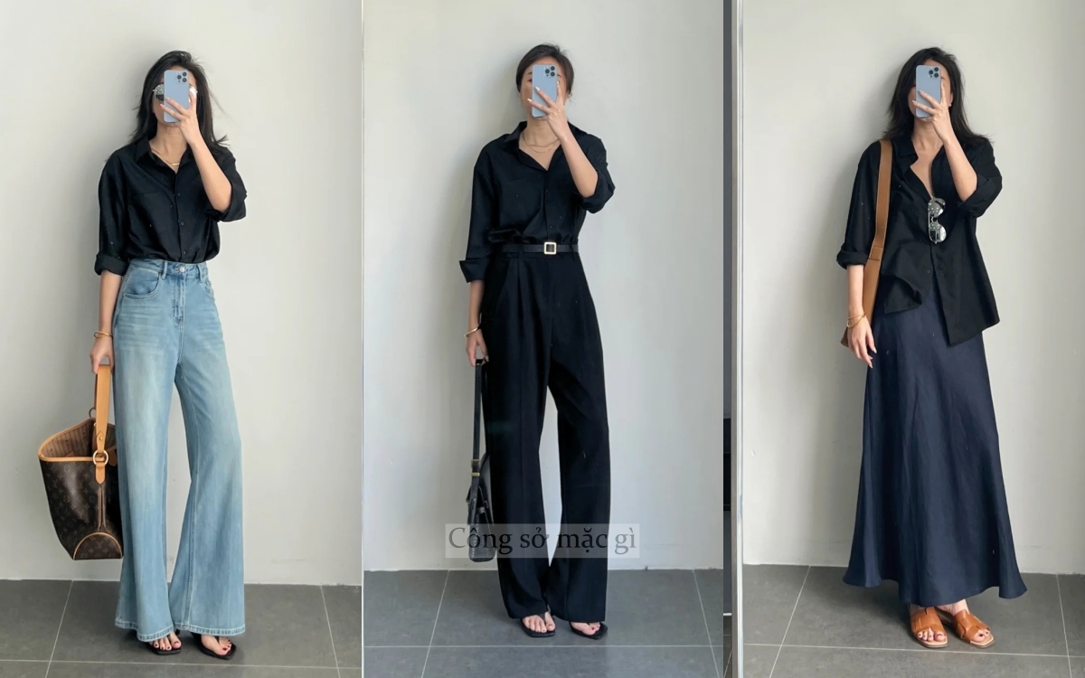 Nàng công sở mặc đẹp cả tuần chỉ với 1 chiếc áo sơ mi- Ảnh 3.