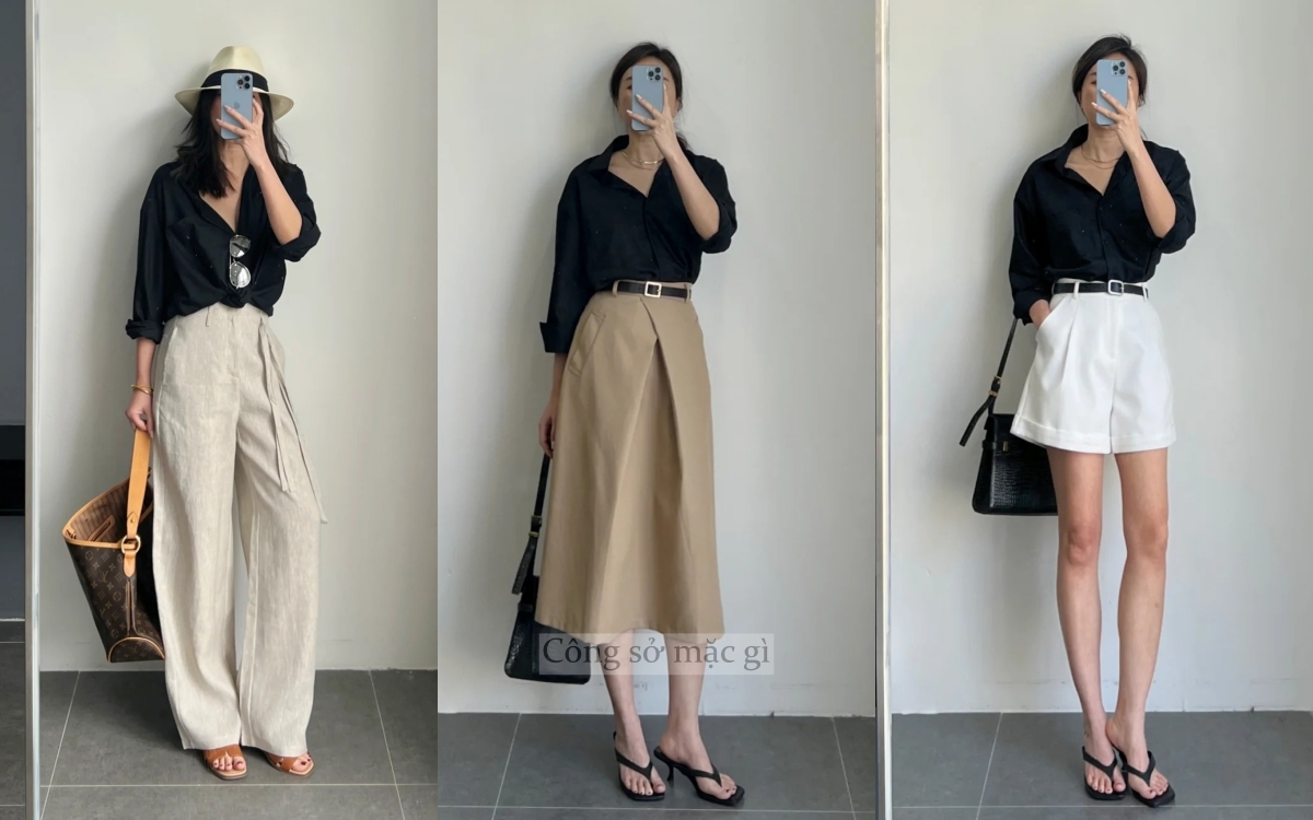 Nàng công sở mặc đẹp cả tuần chỉ với 1 chiếc áo sơ mi- Ảnh 4.