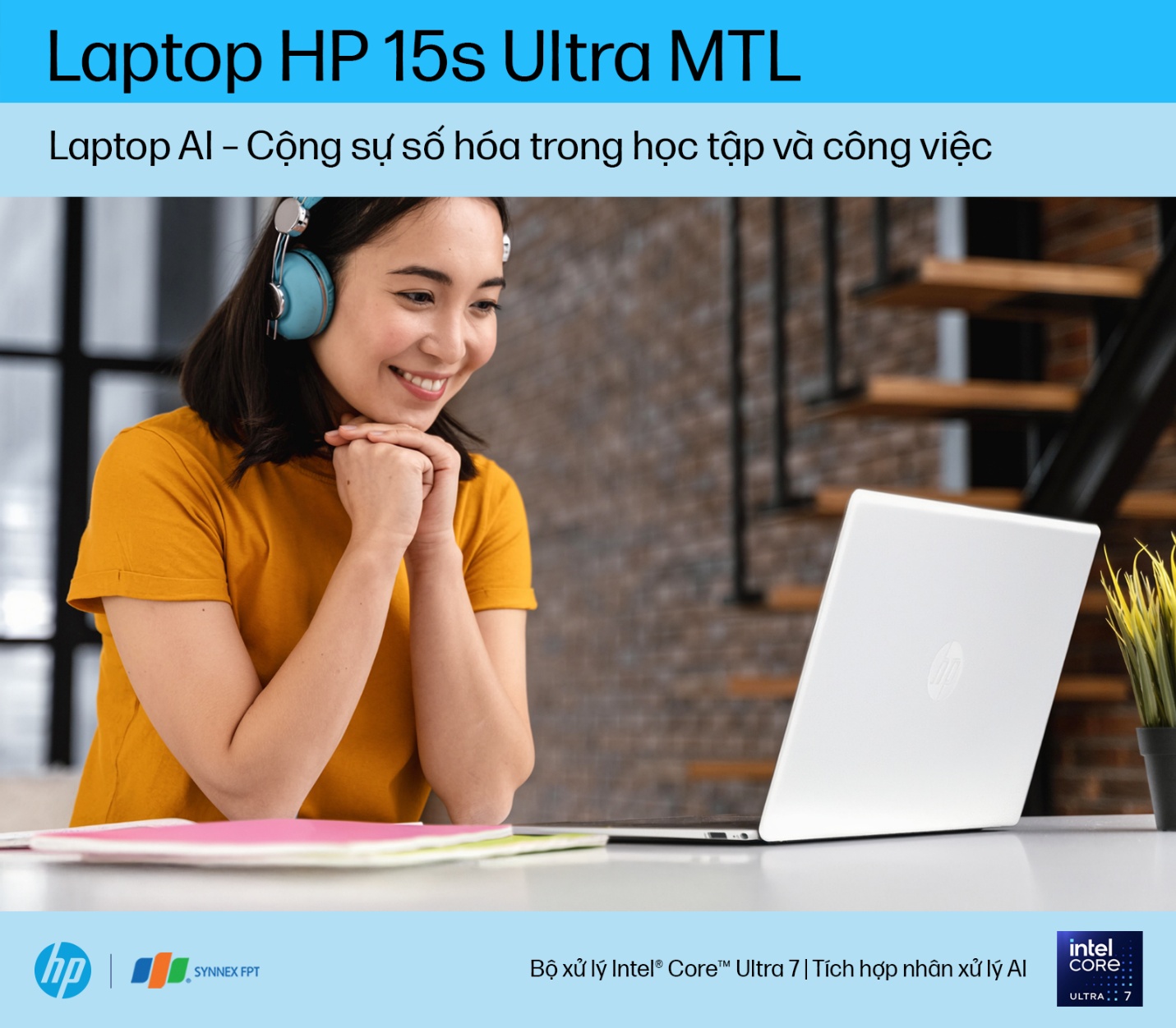 HP 15s Ultra MTL – Laptop AI thế hệ mới, lựa chọn thông minh cho mùa tựu trường 2025- Ảnh 1.