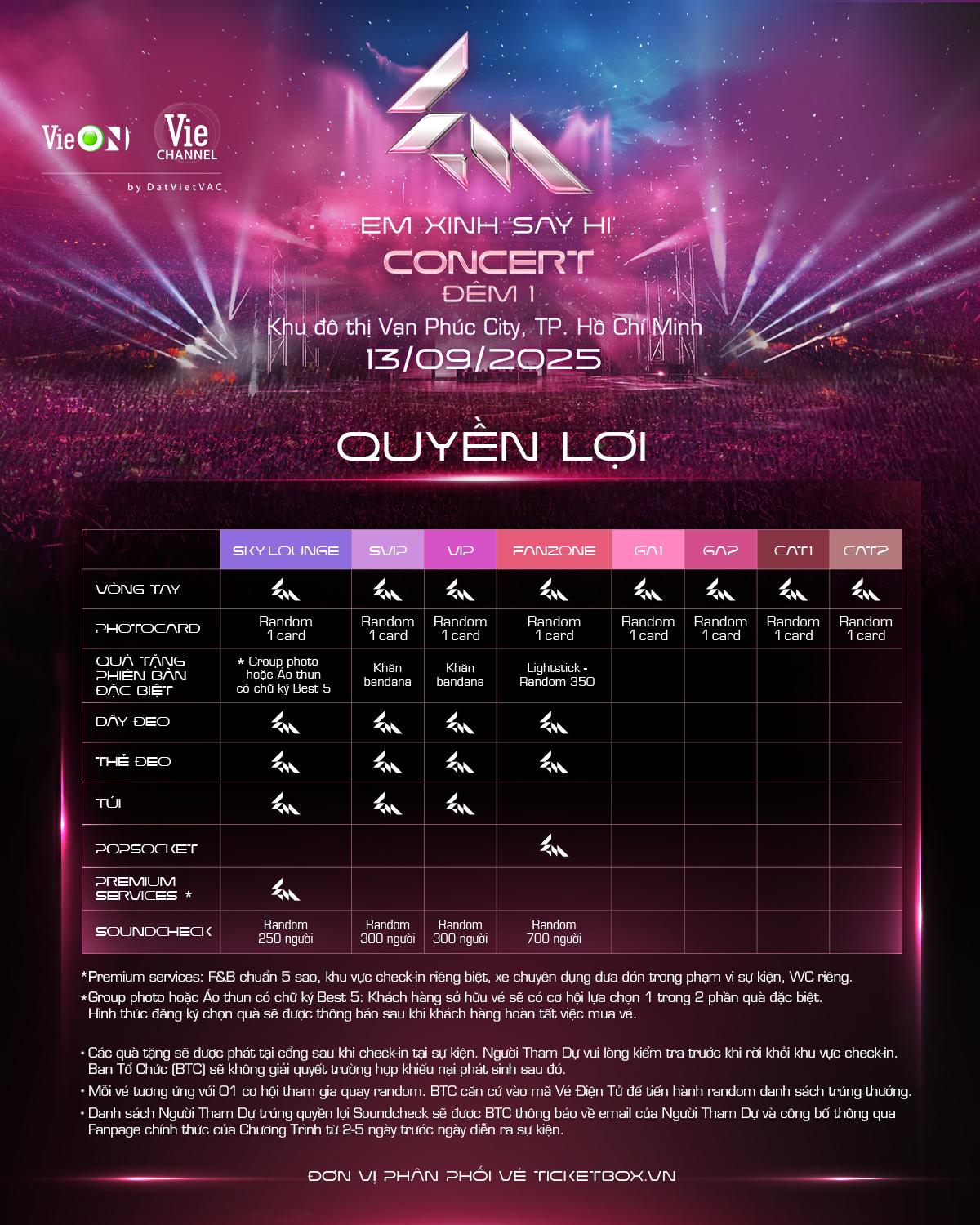 Concert Em Xinh “Say Hi” 13.09 tại Vạn Phúc City: Quà độc quyền - Line-up đỉnh - Trải nghiệm không thể bỏ lỡ- Ảnh 3.