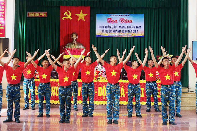 Trung Đoàn 591 tổ chức tọa đàm "Tinh thần Cách mạng tháng Tám và Quốc khánh 2/9 bất diệt" 

- Ảnh 3.