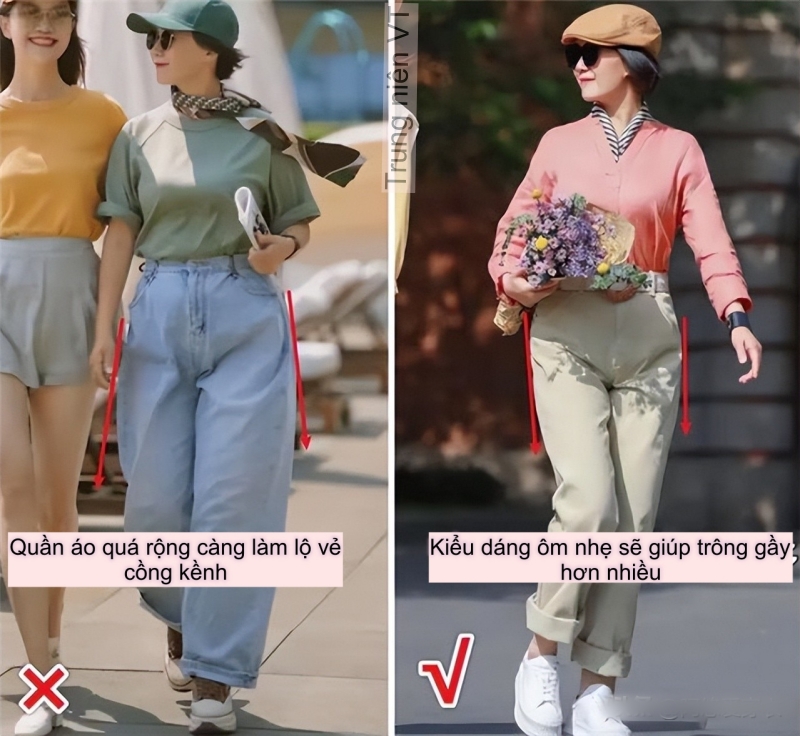 Phụ nữ tuổi 40+ có phần thân dưới đầy đặn nên tránh xa quần ống rộng và kiểu quần không đường may- Ảnh 4. Phụ nữ tuổi 40+ có phần thân dưới đầy đặn nên tránh xa quần ống rộng và kiểu quần không đường may- Ảnh 4.