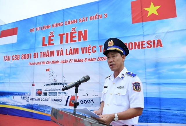 Đoàn công tác Cảnh sát biển Việt Nam bắt đầu hải trình đến Indonesia- Ảnh 1. Đoàn công tác Cảnh sát biển Việt Nam bắt đầu hải trình đến Indonesia- Ảnh 1.