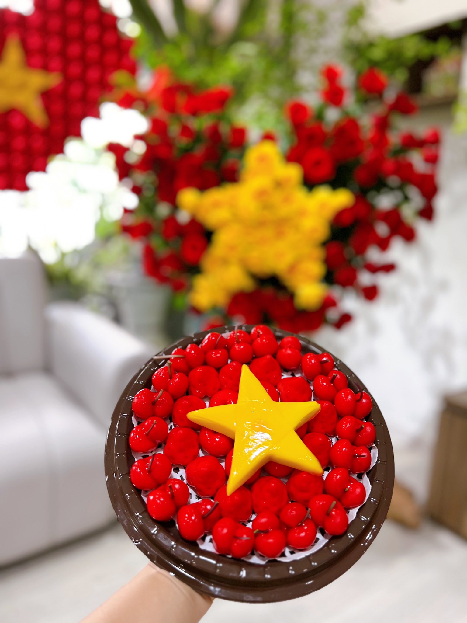 Góc decor vừa yêu nước vừa yêu nhà của gia đình nhỏ: Không gian chill đậm chất riêng mang màu cờ sắc áo- Ảnh 9. Góc decor vừa yêu nước vừa yêu nhà của gia đình nhỏ: Không gian chill đậm chất riêng mang màu cờ sắc áo- Ảnh 9.