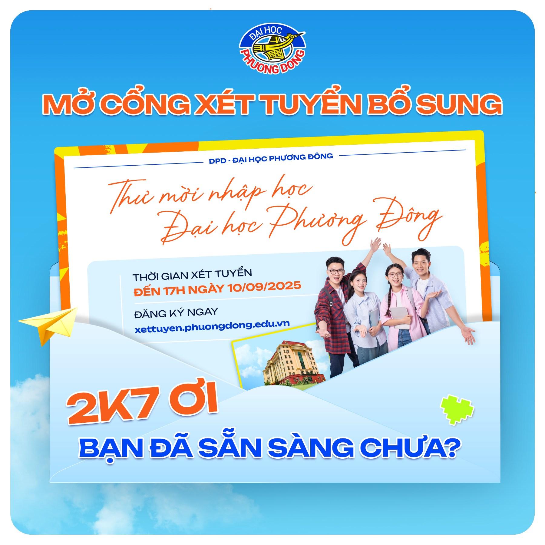 Không kịp xét tuyển đợt 1? Đừng lo, vẫn còn cơ hội tại Đại học Phương Đông- Ảnh 2. Không kịp xét tuyển đợt 1? Đừng lo, vẫn còn cơ hội tại Đại học Phương Đông- Ảnh 2.
