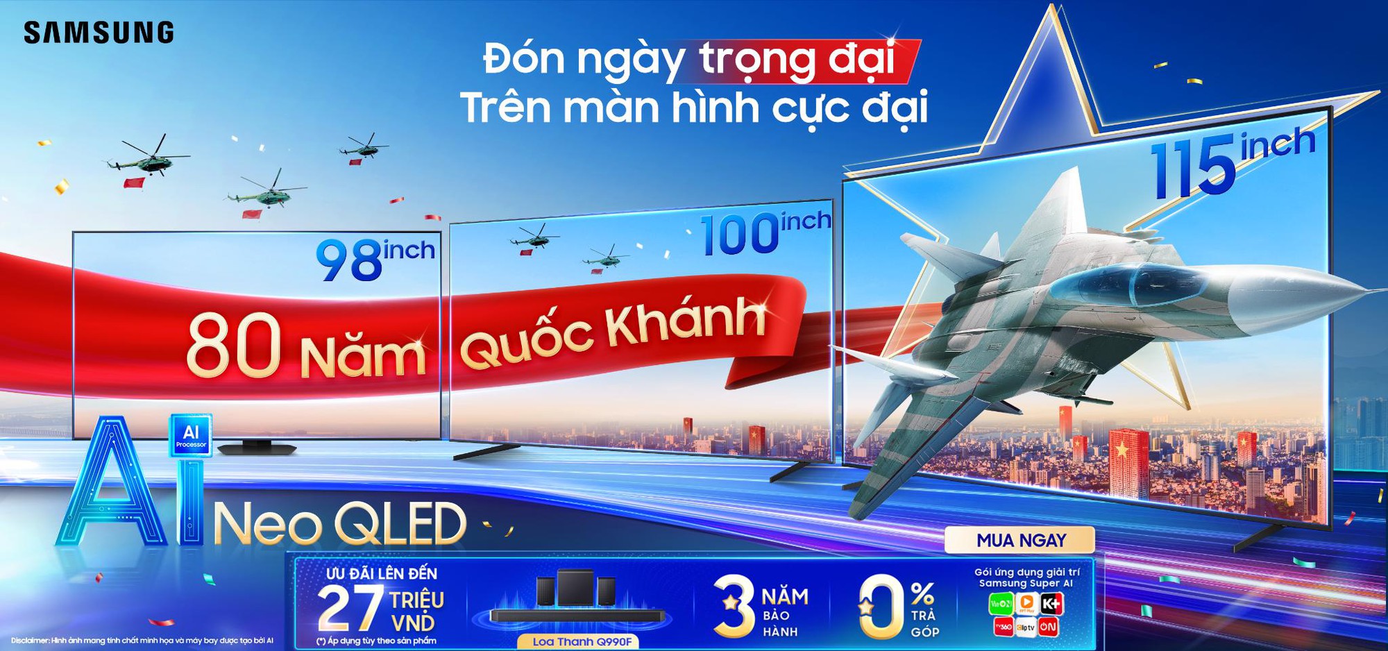 Đón Quốc khánh tại gia trên Samsung AI TV, trải nghiệm xứng tầm đại lễ- Ảnh 4. Đón Quốc khánh tại gia trên Samsung AI TV, trải nghiệm xứng tầm đại lễ- Ảnh 4.