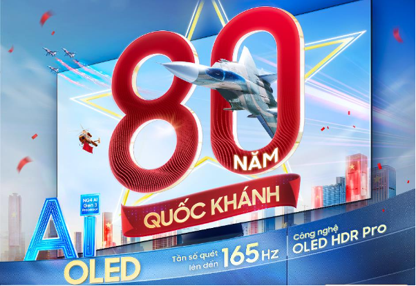 Lên lịch đón Quốc khánh tại nhà với nhiều hoạt động hấp dẫn cùng Samsung AI TV- Ảnh 1. Lên lịch đón Quốc khánh tại nhà với nhiều hoạt động hấp dẫn cùng Samsung AI TV- Ảnh 1.