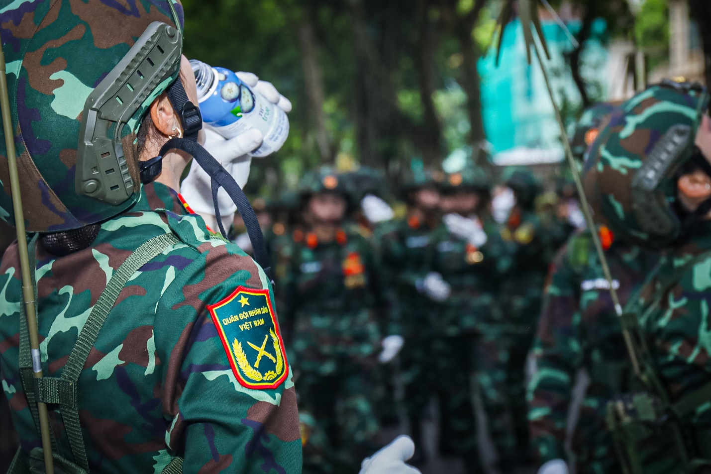 Một đêm không ngủ của lực lượng diễu truc tiep bong da vtv6, diễu hành- Ảnh 11.