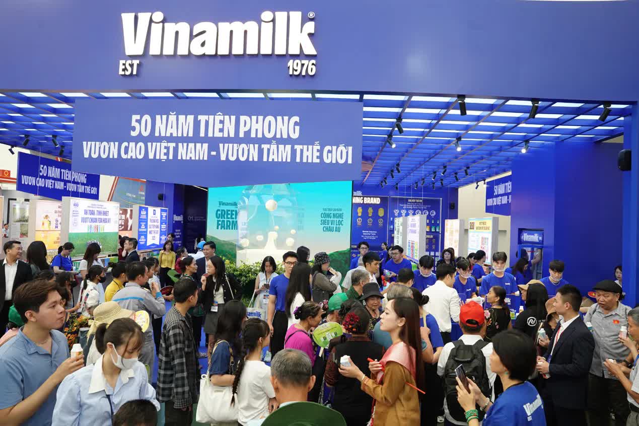 Không gian trưng bày và trải nghiệm của Vinamilk hút khách tại Triển lãm thành tựu đất nước 80 năm- Ảnh 3. Không gian trưng bày và trải nghiệm của truc tiep bong da vtv6 hút khách tại Triển lãm thành tựu đất nước 80 năm- Ảnh 3.