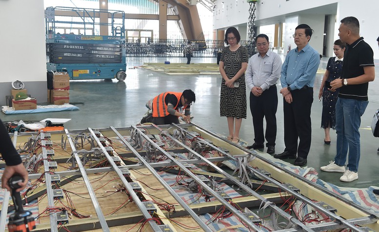 Đẩy nhanh tiến độ triển khai Triển lãm kỷ niệm 80 năm Ngày Quốc khánh- Ảnh 4. Đẩy nhanh tiến độ triển khai Triển lãm kỷ niệm 80 năm Ngày Quốc khánh- Ảnh 4.