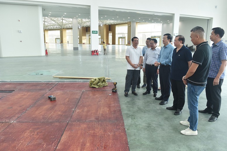 Đẩy nhanh tiến độ triển khai Triển lãm kỷ niệm 80 năm Ngày Quốc khánh- Ảnh 5. Đẩy nhanh tiến độ triển khai Triển lãm kỷ niệm 80 năm Ngày Quốc khánh- Ảnh 5.