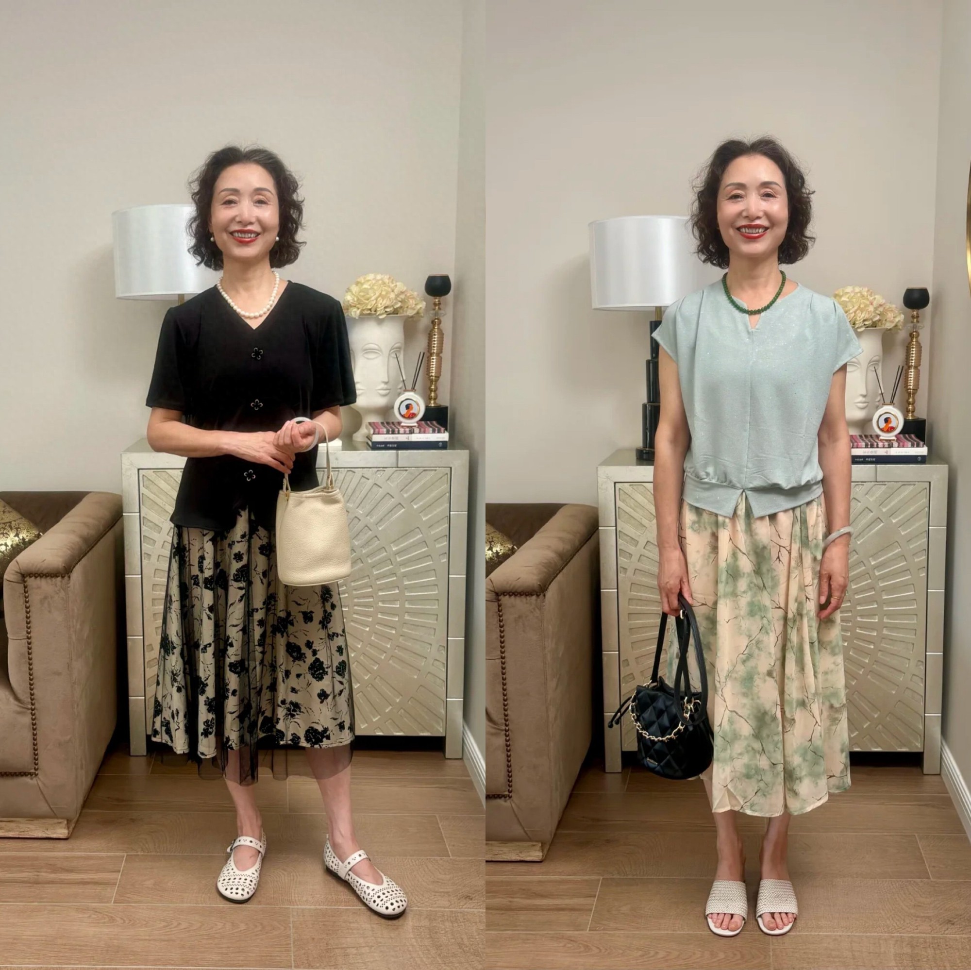 Khi phụ nữ 40+ diện váy hoa, thời gian bỗng trở thành điểm cộng quyến rũ- Ảnh 1.