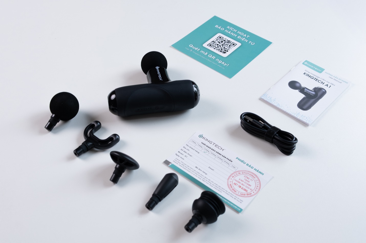 Súng massage cầm tay Mini Mini KINGTECH A1: Sức mạnh phục hồi trong lòng bàn tay- Ảnh 3.