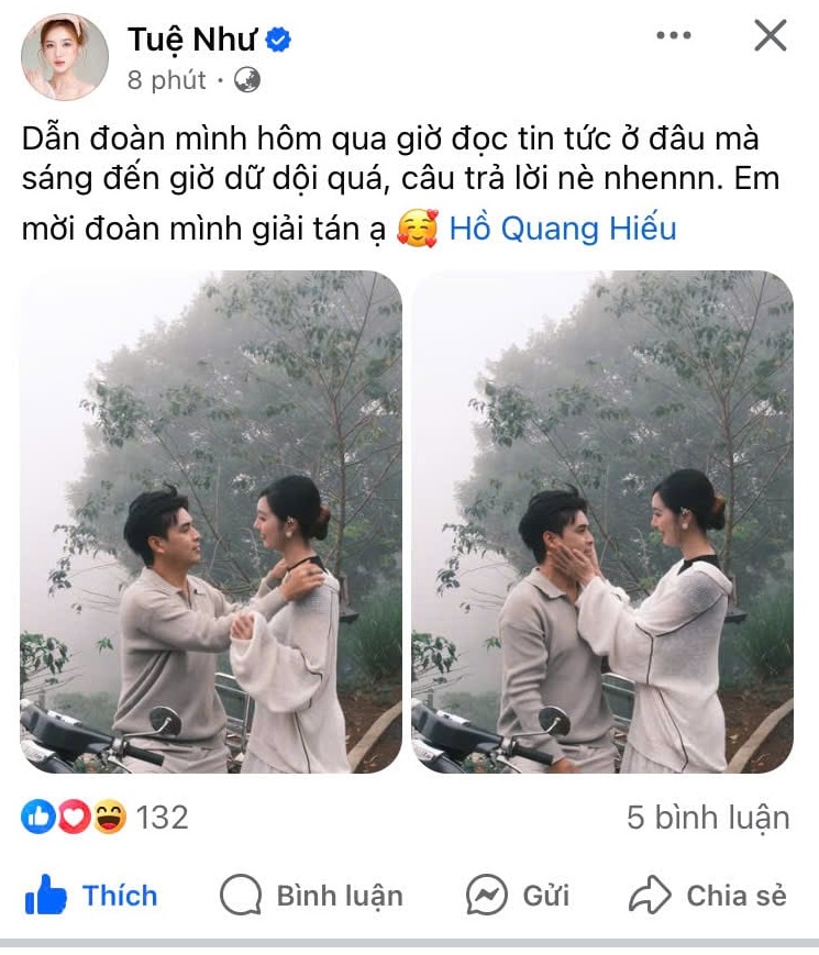 Vợ Hồ Quang Hiếu lên tiếng giữa ồn ào của chồng với Thiên An
- Ảnh 1. Vợ Hồ Qutruc tiep bong da vtv6g Hiếu lên tiếng giữa ồn ào của chồng với Thiên truc tiep bong da vtv6
- Ảnh 1.