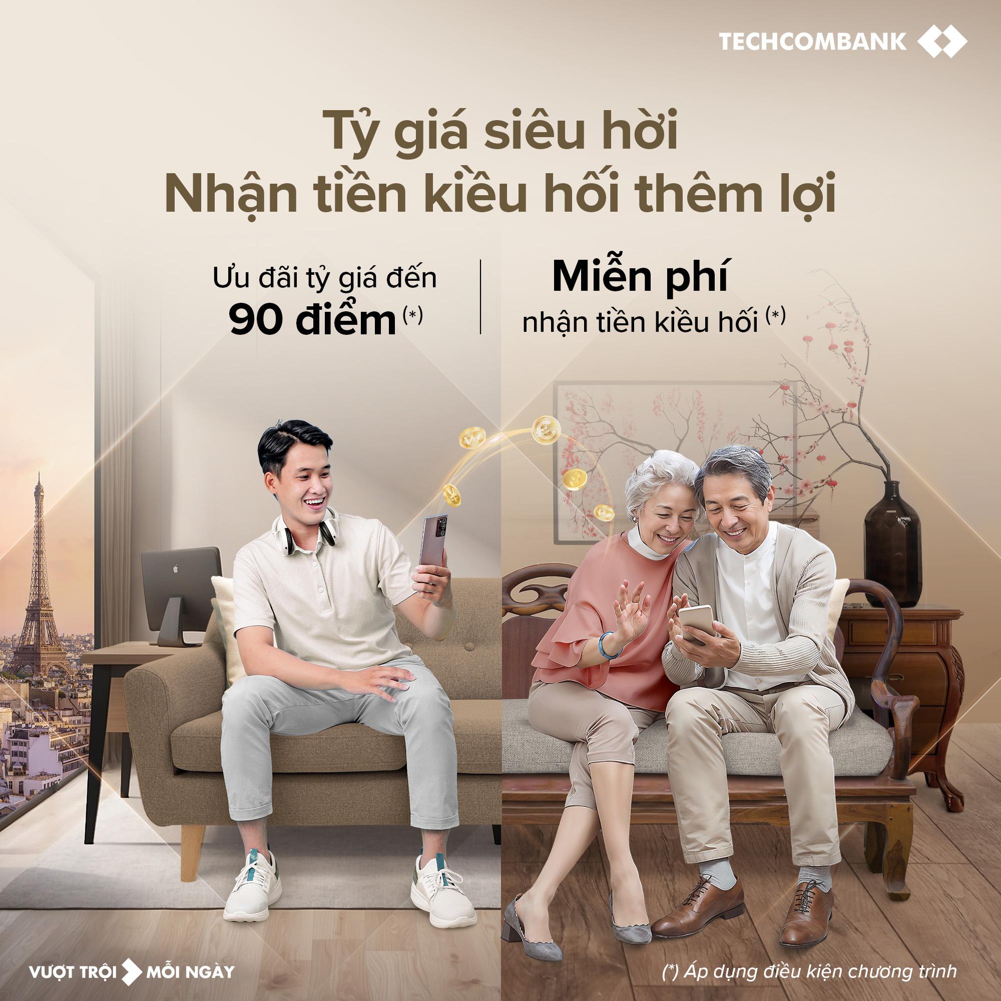 Techcombank gi&uacute;p người Việt nhận tiền từ nước ngo&agrave;i nhanh ch&oacute;ng, minh bạch- Ảnh 2.