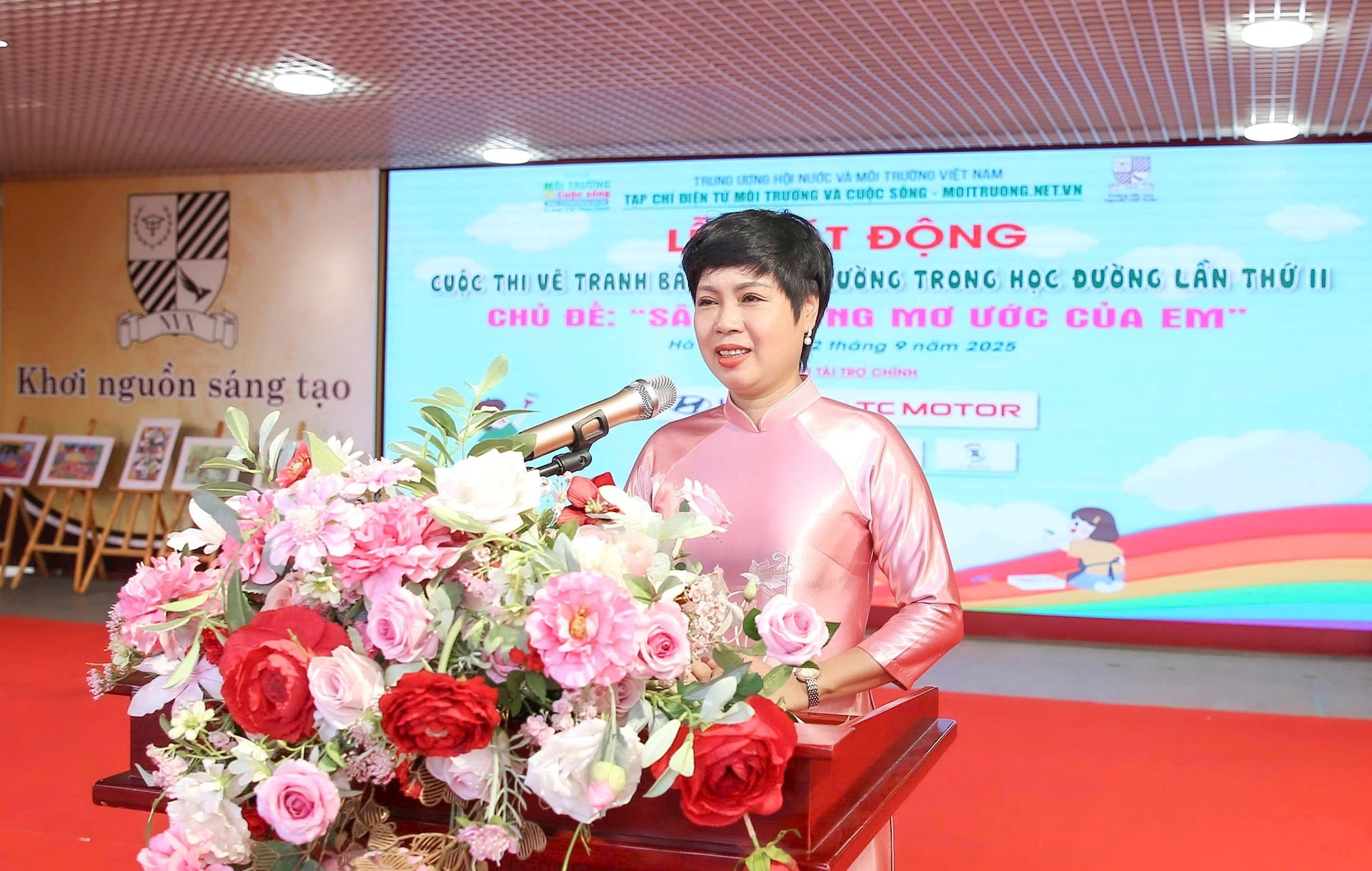 Phát động Cuộc thi vẽ tranh Bảo vệ môi trường trong học đường lần thứ hai, chủ đề “Sân trường mơ ước của em"- Ảnh 6.
