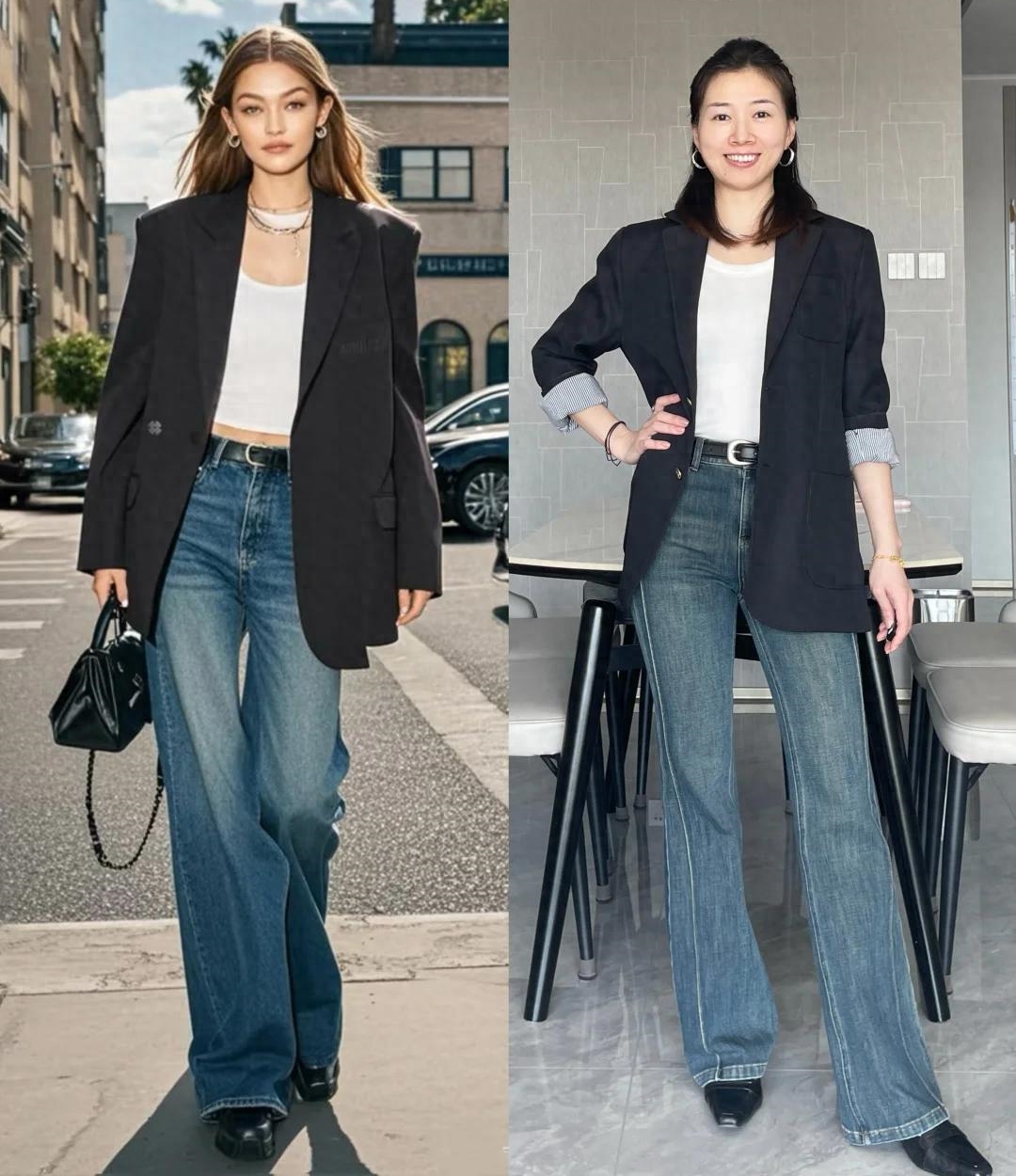 Blazer + quần jeans: Công thức phối đồ giúp phụ nữ 30+ vừa trẻ trung vừa sang trọng- Ảnh 1.