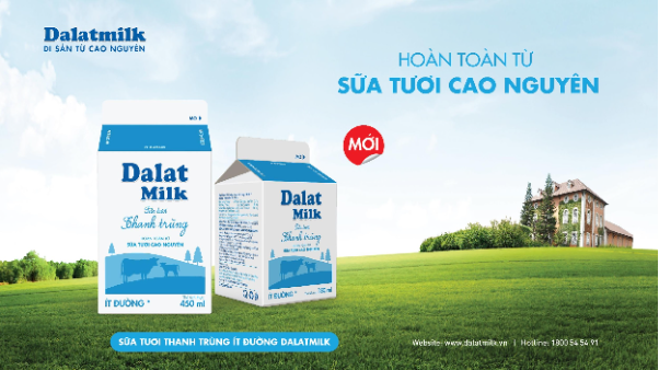 Dalatmilk ra mắt Sữa Tươi Thanh Trùng Ít Đường mới - lựa chọn lành mạnh cho cả gia đình- Ảnh 1. Dalatmilk ra mắt Sữa Tươi Thanh Trùng Ít Đường mới - lựa chọn lành mạnh cho cả gia đình- Ảnh 1.