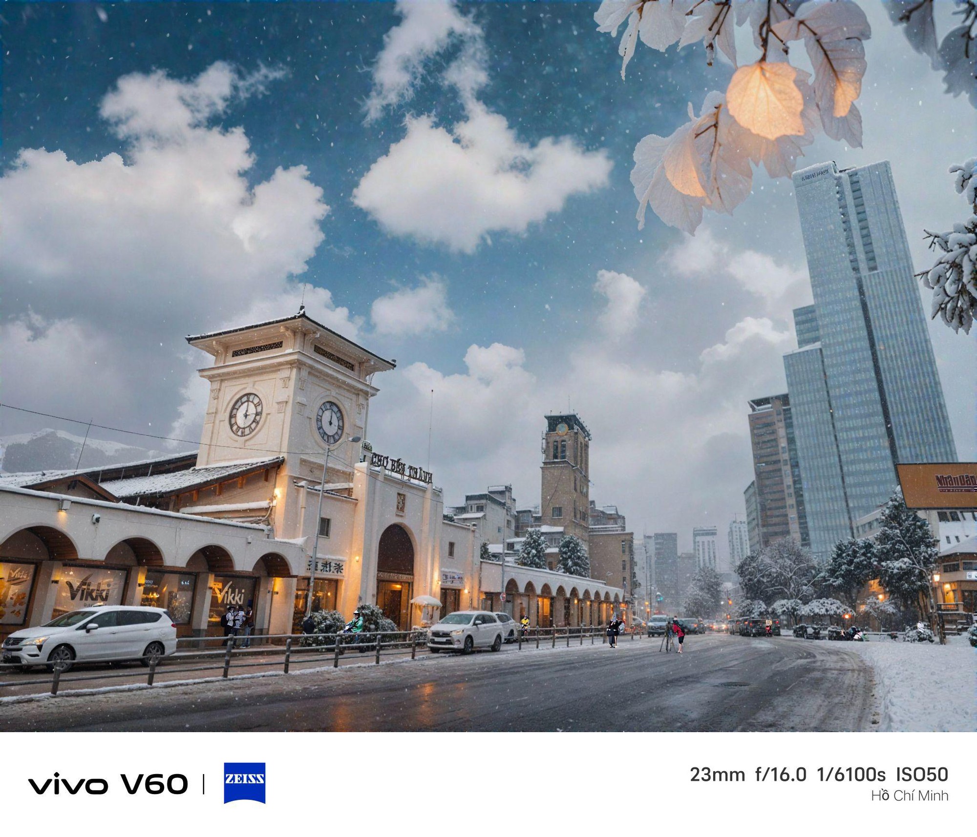 vivo V60 5G hô biến Việt Nam có cả tuyết rơi lẫn lá phong đỏ với tính năng truc tiep bong da hom nay- Ảnh 1.