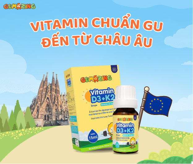 Vitamin D3K2 Drops Gumazing chính thức lên kệ Con Cưng- Ảnh 2.
