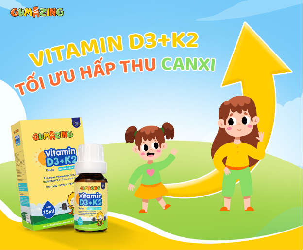 Gumazing Vitamin D3K2 Drops – lựa chọn trên hành trình hỗ trợ cao lớn của con- Ảnh 1.