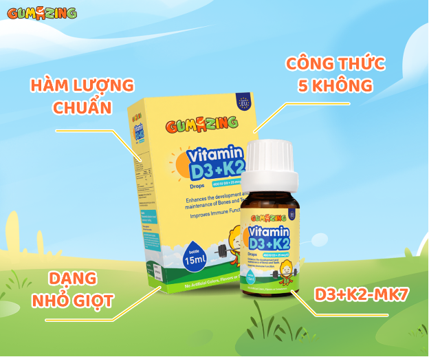 Gumazing Vitamin D3K2 Drops – lựa chọn trên hành trình hỗ trợ cao lớn của con- Ảnh 3.