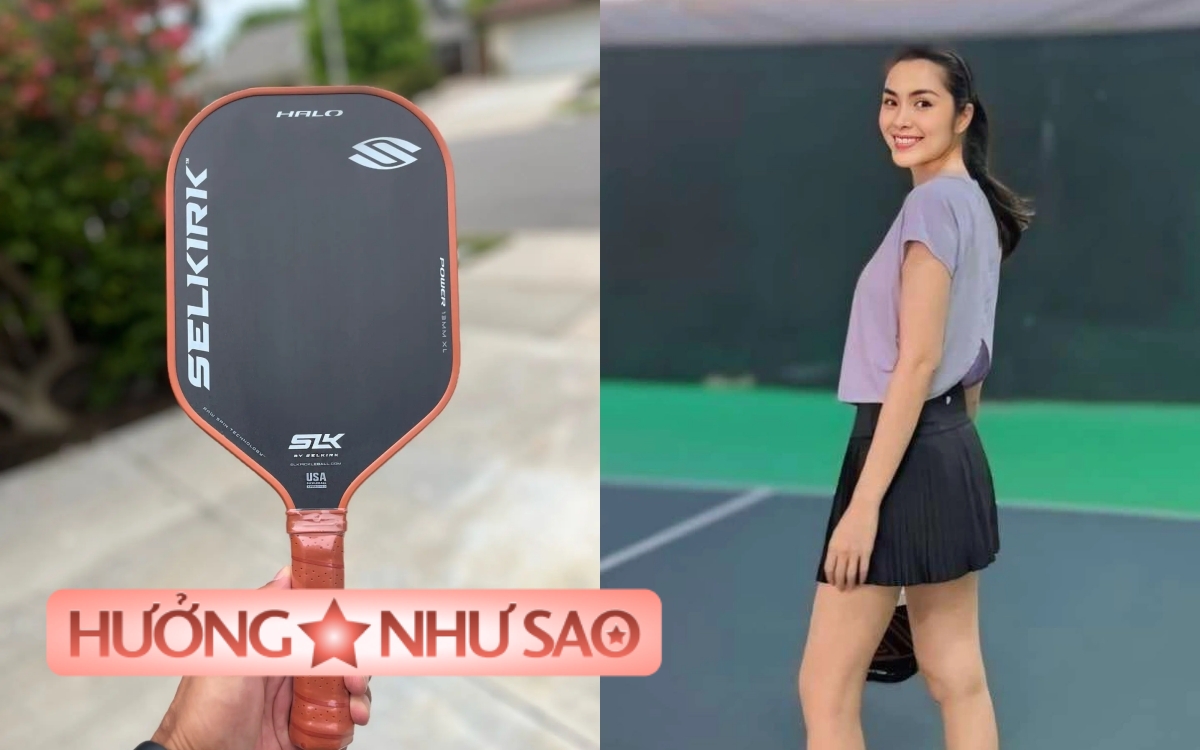 Dâu hào môn Tăng Thanh Hà cũng "nghiện" pickelball: Ăn vận kín đáo, mang vợt xinh mê- Ảnh 1. Dâu hào môn Tăng Thanh Hà cũng "nghiện" pickelball: Ăn vận kín đáo, mang vợt xinh mê- Ảnh 1.