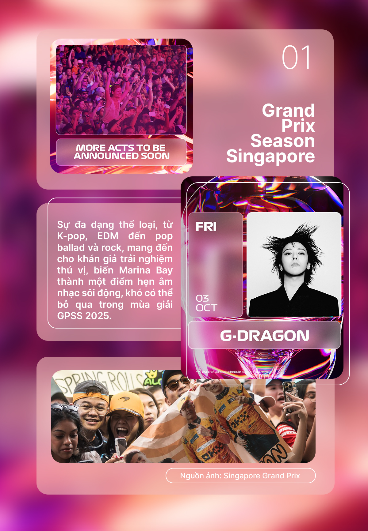 Grand Prix Season Singapore 2025 và những cuộc vui trải dài từ sáng đến đêm dành cho mọi du khách- Ảnh 1.