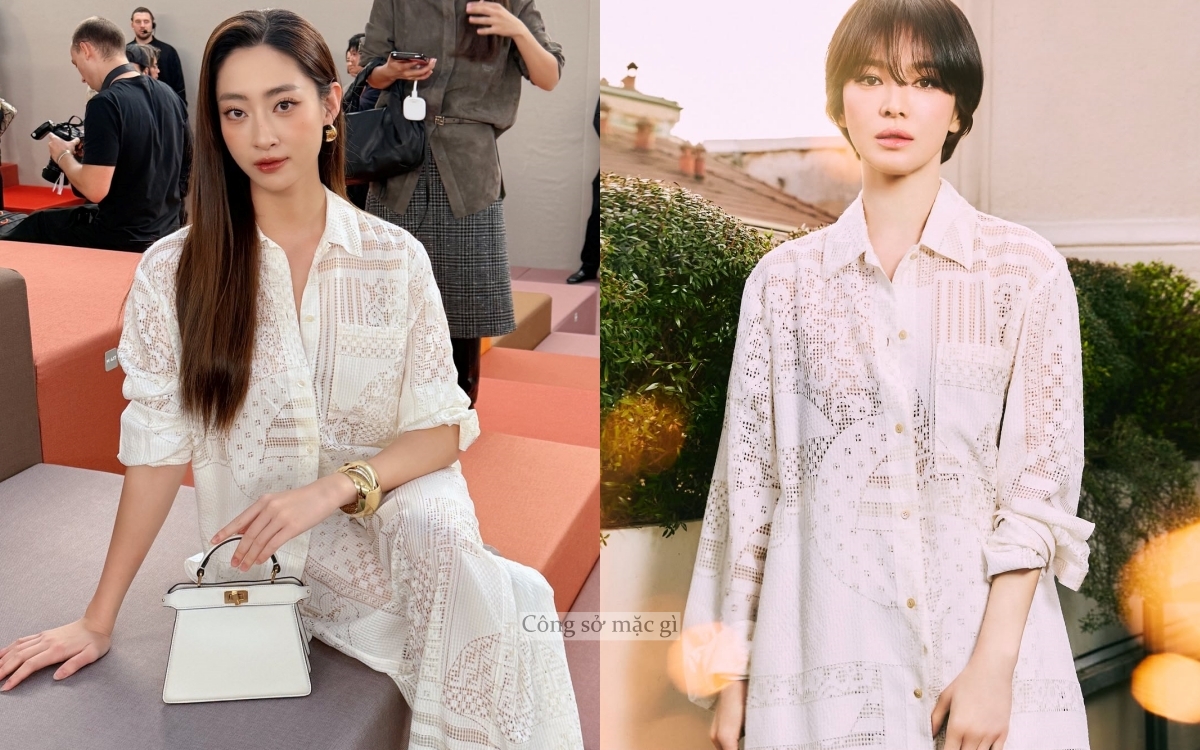 Lương Thùy Linh - Song Hye Kyo đọ độ sang chảnh khi đụng 1 set đồ- Ảnh 1. Lương Thùy Linh - Song Hye Kyo đọ độ sang chảnh khi đụng 1 set đồ- Ảnh 1.
