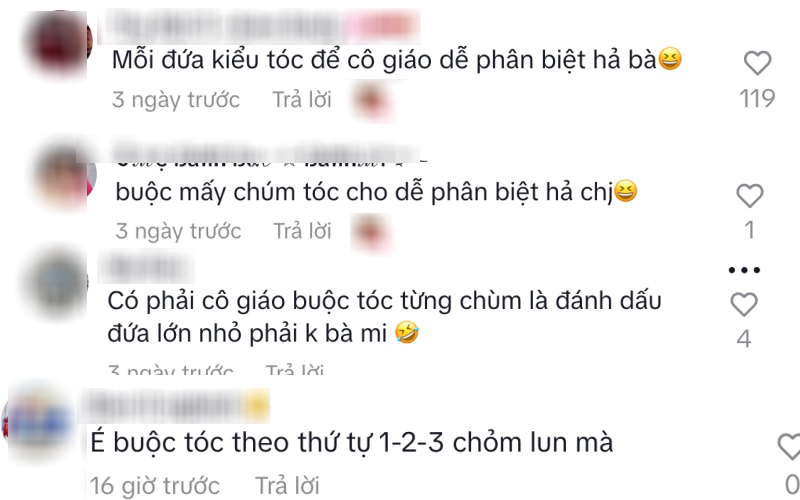 Khi 3 b&igrave;nh rượu mơ D&acirc;u - Kem - Sữa đi trẻ: C&ocirc; gi&aacute;o c&ograve;n phải buộc mỗi "b&aacute;nh b&egrave;o" một kiểu t&oacute;c để ph&acirc;n biệt v&igrave; qu&aacute; giống nhau- Ảnh 12.