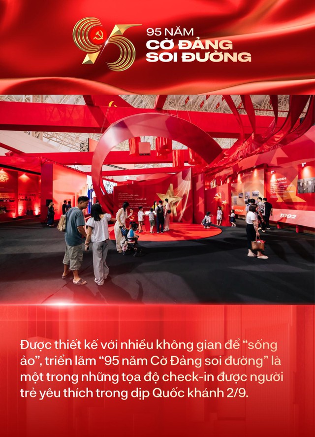 Gen Z nô nức check-in tại triển lãm “95 năm Cờ Đảng soi đường”: lich tuong thuat truc tiep bong da hom nay lịch sử “chạm” tới trái tim người trẻ- Ảnh 1.