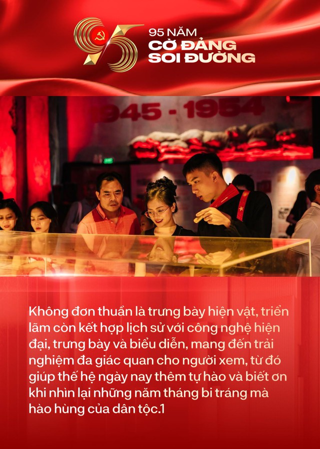 Gen Z nô nức check-in tại triển lãm “95 năm Cờ Đảng soi đường”: lich tuong thuat truc tiep bong da hom nay lịch sử “chạm” tới trái tim người trẻ- Ảnh 4.