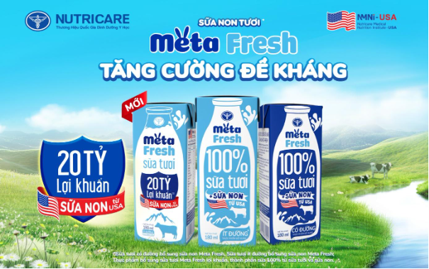 Sữa tươi Meta Fresh Lợi khuẩn mới đột phá với công nghệ Lợi khuẩn Postbiotic giúp tăng cường đề kháng- Ảnh 3. Sữa tươi Meta Fresh Lợi khuẩn mới đột phá với công nghệ Lợi khuẩn Postbiotic giúp tăng cường đề kháng- Ảnh 3.