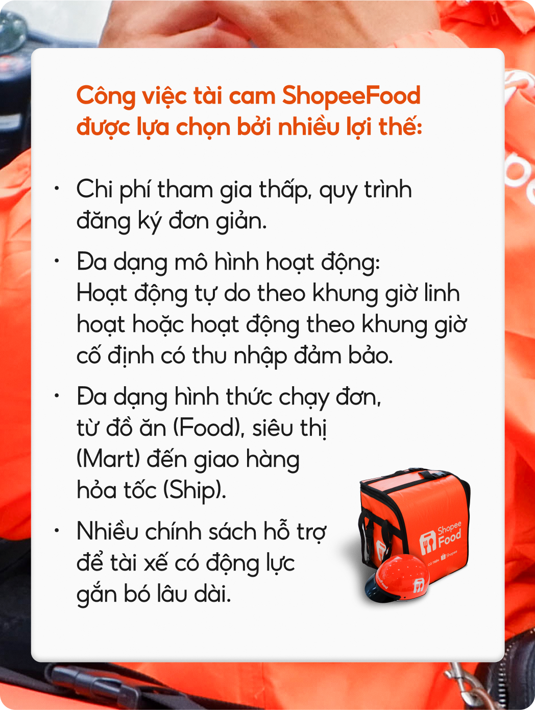 Tài cam ShopeeFood: “Tưởng làm cho vui, ai ngờ gắn bó mấy năm trời”- Ảnh 6. Tài cam ShopeeFood: “Tưởng làm keo nha cai com truc tiep bong da, ai ngờ gắn bó mấy năm trời”- Ảnh 6.