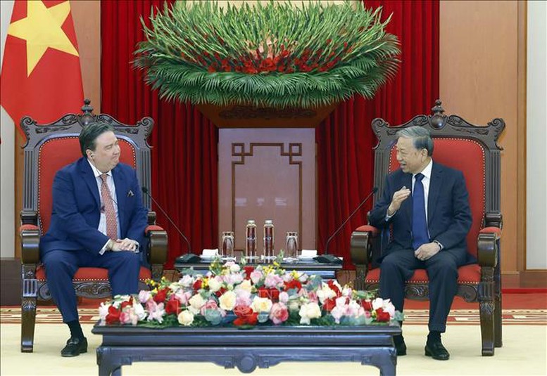 Tổng B&iacute; thư T&ocirc; L&acirc;m tiếp Đại sứ Hoa Kỳ tại Việt Nam ch&agrave;o từ biệt- Ảnh 2.