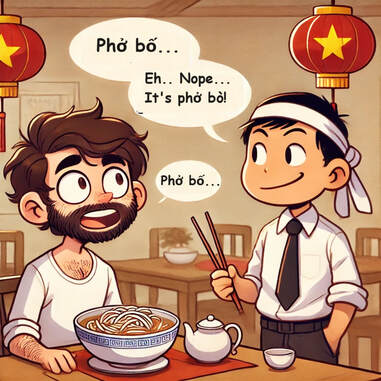 Anh T&acirc;y h&agrave;o hứng đi ăn phở b&ograve; Việt Nam, gọi m&oacute;n chỉ n&oacute;i nhầm 1 chữ m&agrave; c&oacute; kỷ niệm nhớ đời- Ảnh 1.