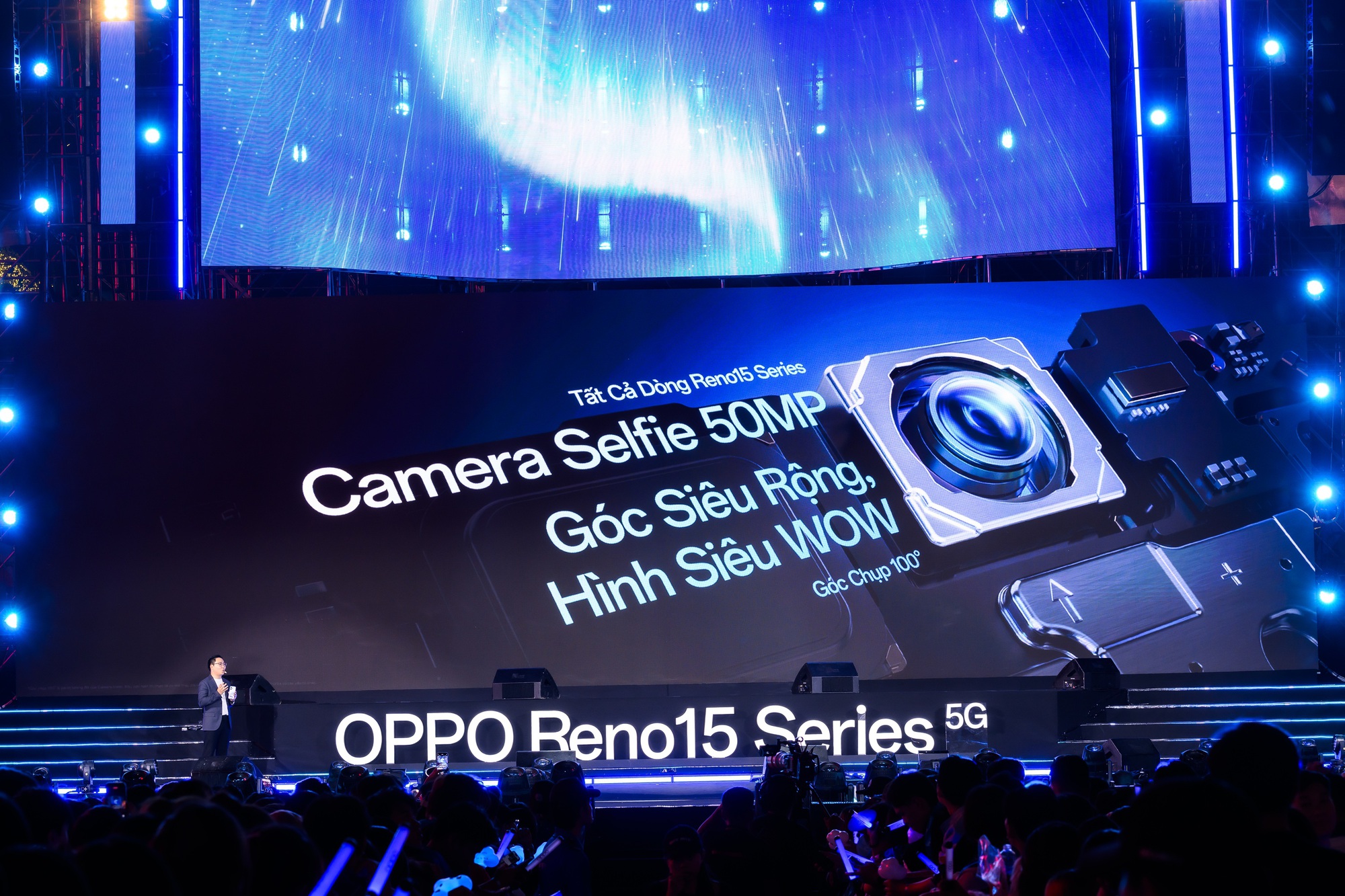 Sự kiện ra mắt OPPO Reno15 Series b&ugrave;ng nổ giữa kh&ocirc;ng gian &acirc;m nhạc Mưa Sao Băng c&ugrave;ng với Sơn T&ugrave;ng M-TP v&agrave; nhiều nghệ sĩ nổi bật- Ảnh 2.