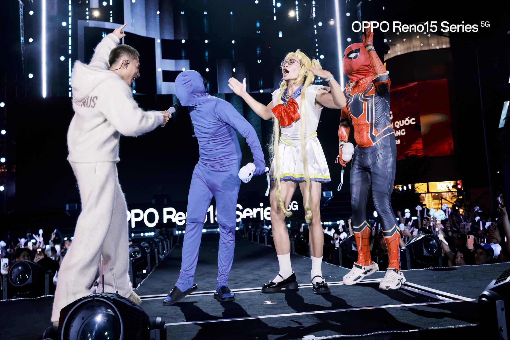 Sự kiện ra mắt OPPO Reno15 Series b&ugrave;ng nổ giữa kh&ocirc;ng gian &acirc;m nhạc Mưa Sao Băng c&ugrave;ng với Sơn T&ugrave;ng M-TP v&agrave; nhiều nghệ sĩ nổi bật- Ảnh 9.
