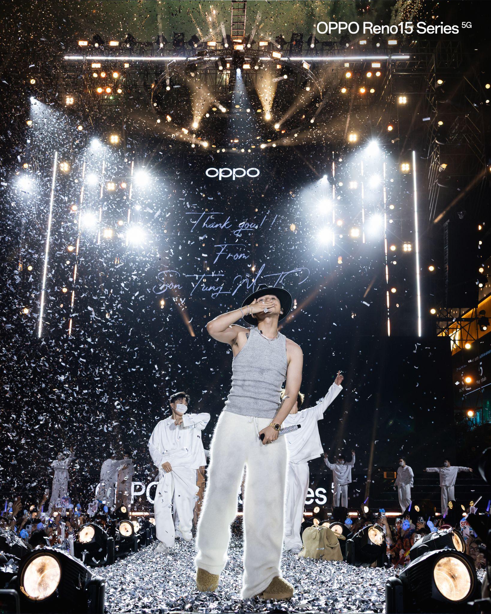 Sự kiện ra mắt OPPO Reno15 Series b&ugrave;ng nổ giữa kh&ocirc;ng gian &acirc;m nhạc Mưa Sao Băng c&ugrave;ng với Sơn T&ugrave;ng M-TP v&agrave; nhiều nghệ sĩ nổi bật- Ảnh 10.