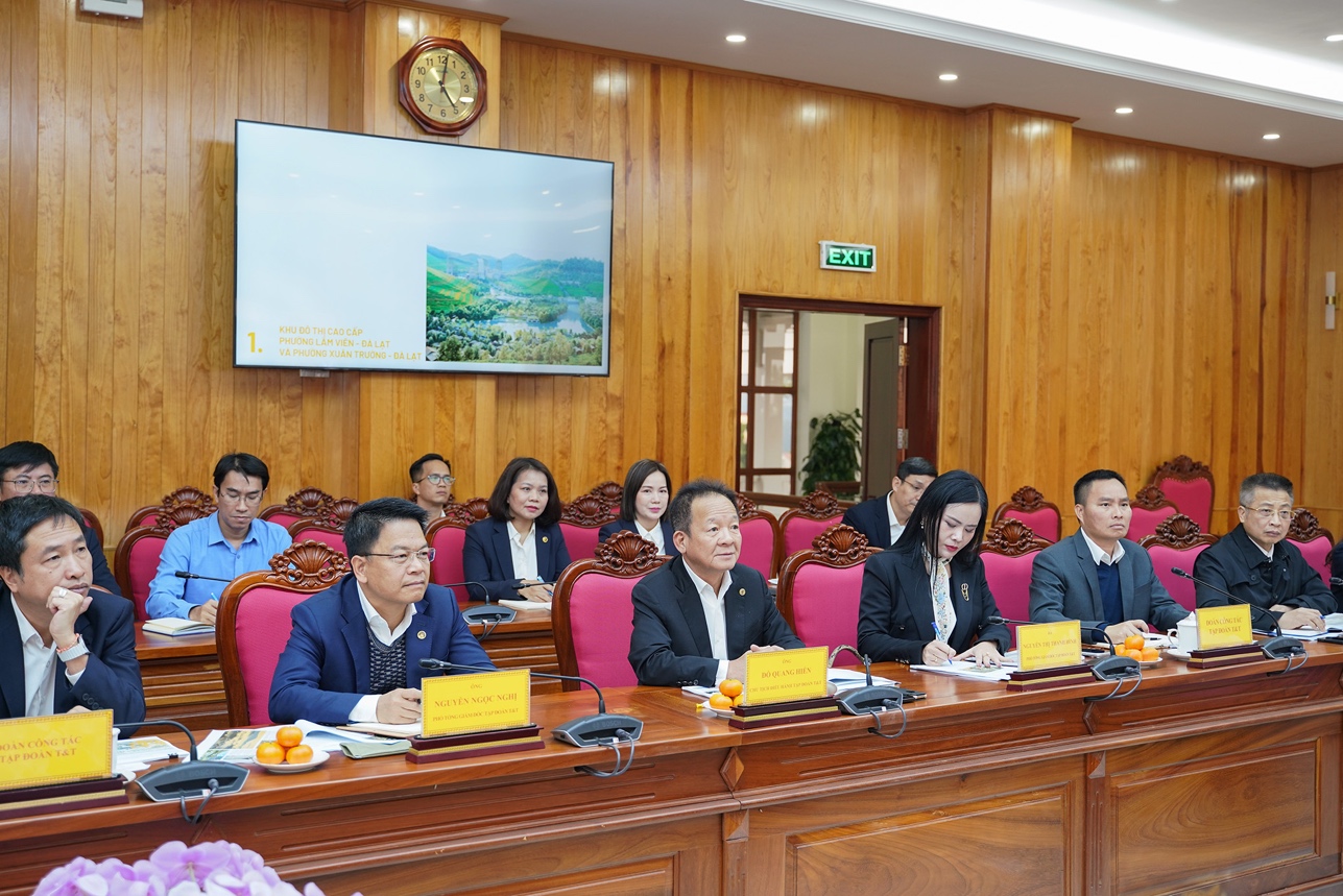 Tập đo&agrave;n T&T Group đề xuất nghi&ecirc;n cứu đầu tư nhiều dự &aacute;n trọng điểm tại L&acirc;m Đồng- Ảnh 1.