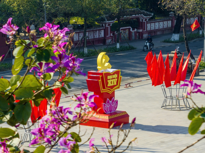 Rực rỡ cờ, hoa ch&agrave;o mừng Đại hội XIV của Đảng- Ảnh 17.