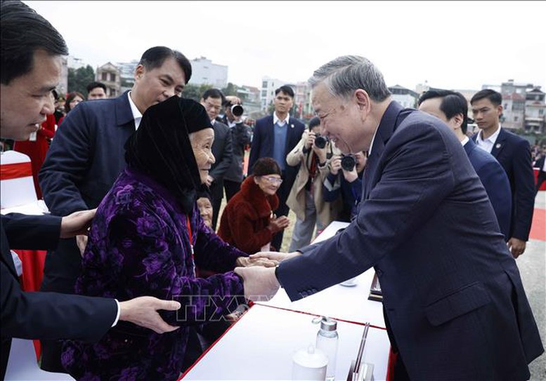 Tổng B&iacute; thư T&ocirc; L&acirc;m: Tiếp tục chung sức, đồng l&ograve;ng đưa Cao Bằng tiến l&ecirc;n vững chắc- Ảnh 3.