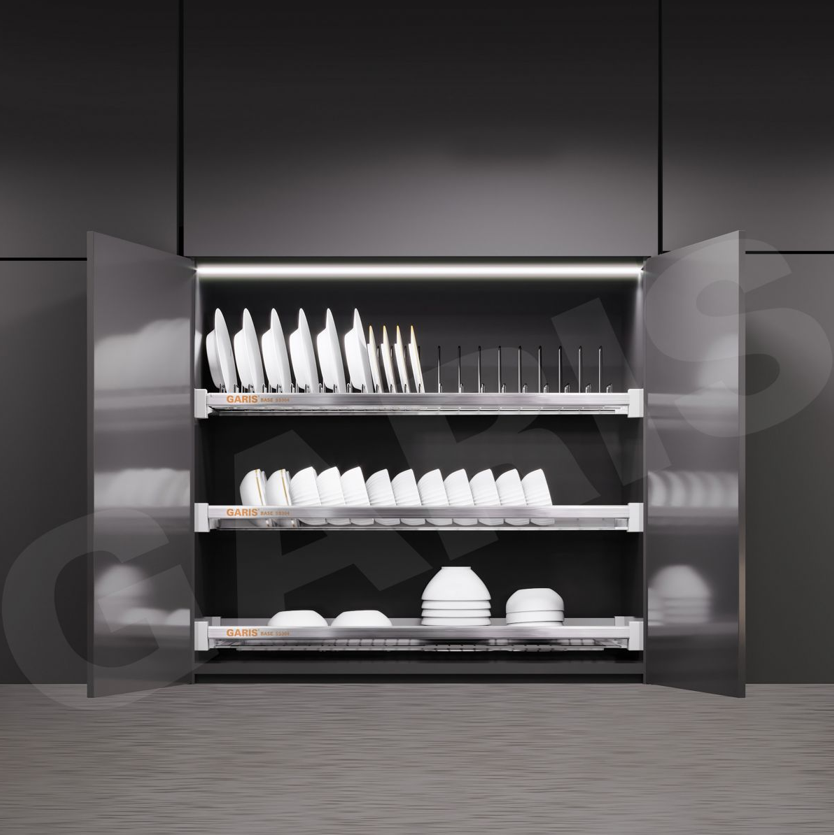 Gi&aacute; để b&aacute;t đĩa Garis - Giải ph&aacute;p sắp xếp th&ocirc;ng minh cho căn bếp hiện đại- Ảnh 2.