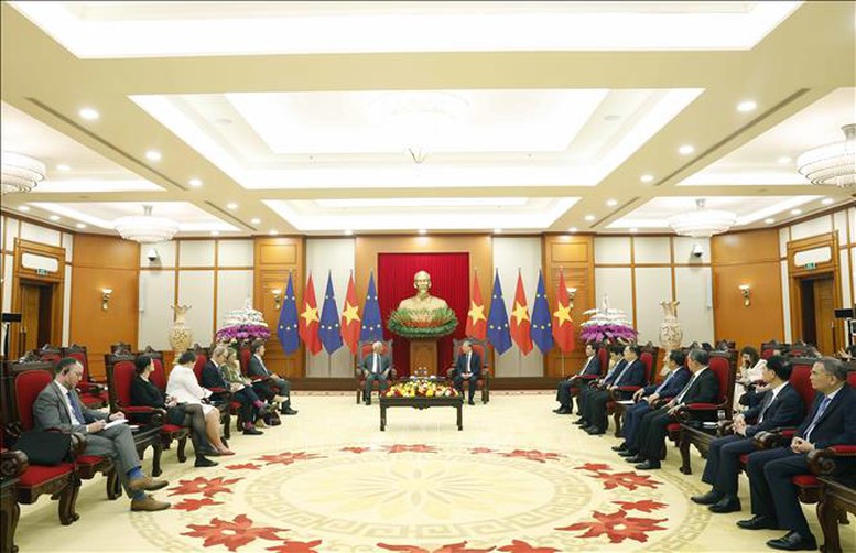 Tổng B&iacute; thư T&ocirc; L&acirc;m tiếp Chủ tịch Hội đồng ch&acirc;u &Acirc;u- Ảnh 3.
