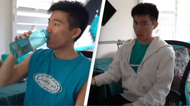 Ch&agrave;ng trai l&agrave;m thử th&aacute;ch "uống 3 l&iacute;t nước mỗi ng&agrave;y trong 1 th&aacute;ng", kết quả g&acirc;y chấn động- Ảnh 1.