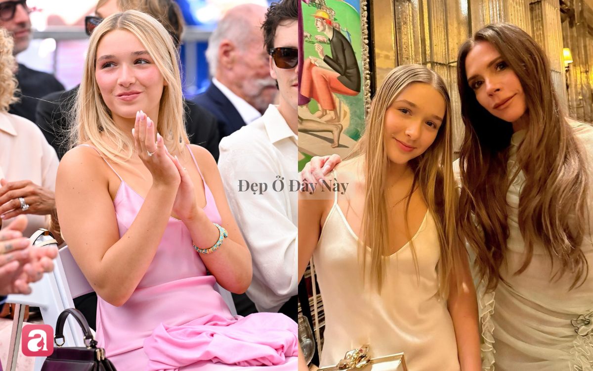 Harper Beckham ngày càng giống mẹ từ style đến thần thái, tới nụ cười mỉm "bí ẩn" cũng y chang nhau - Ảnh 1.