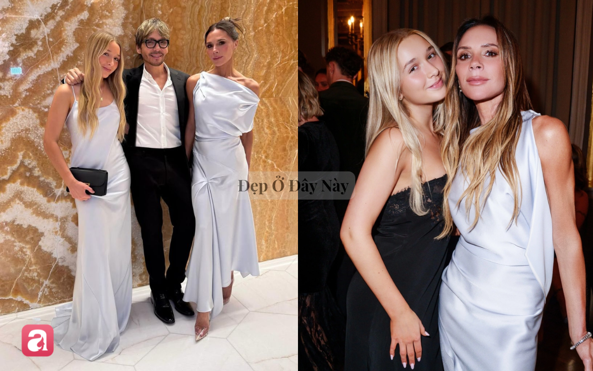 Harper Beckham ngày càng giống mẹ từ style đến thần thái, tới nụ cười mỉm "bí ẩn" cũng y chang nhau - Ảnh 2.