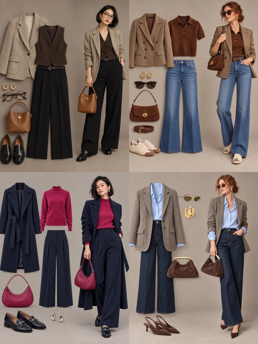 Gợi ý mặc đồ đi làm mùa thu theo style old money: Càng tối giản càng sang - Ảnh 1.
