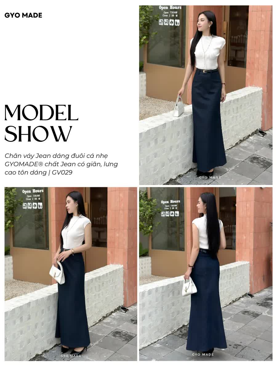 Ch&acirc;n v&aacute;y jeans d&aacute;ng d&agrave;i: Vừa trẻ trung vừa sang chuẩn "old money"- Ảnh 6.